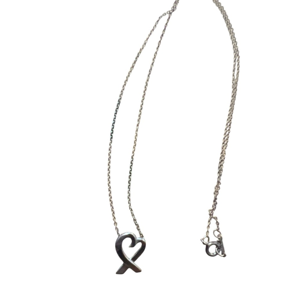 Tiffany & Co. Silver Infinity Heart Necklace